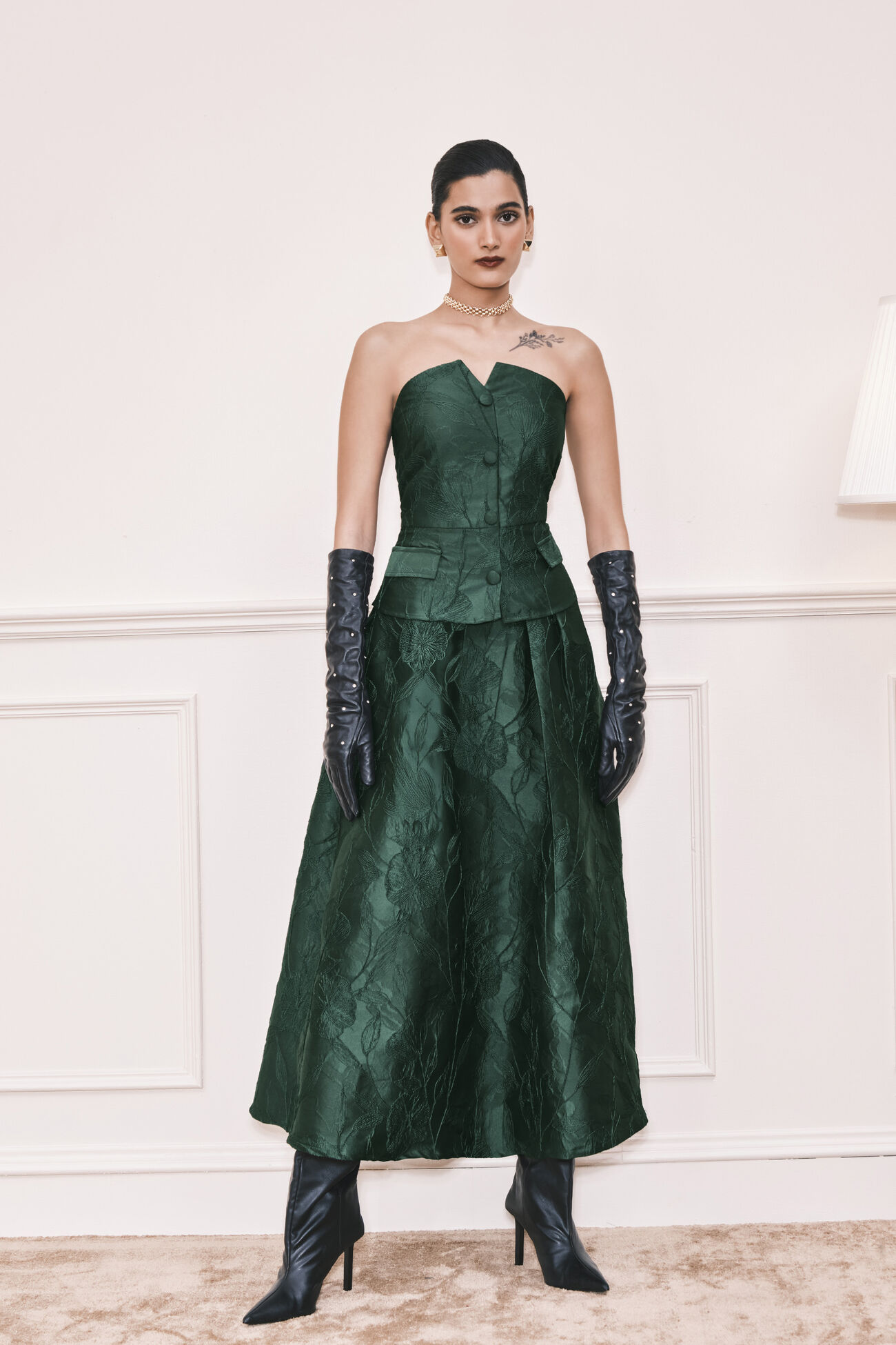 Emerald Eclipse Jacquard Co-ord Set