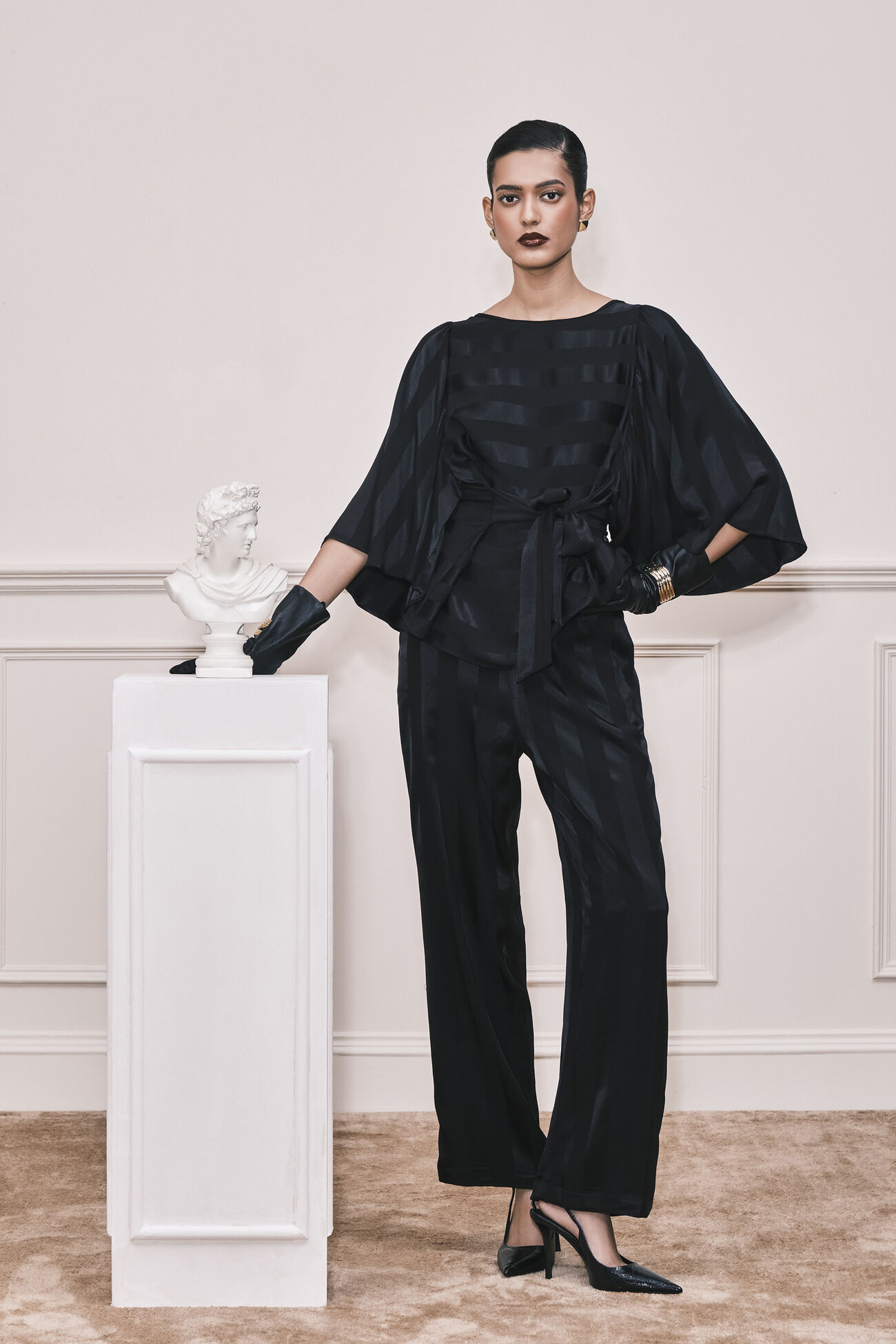 Stripes in Stack Satin Co-ord Set