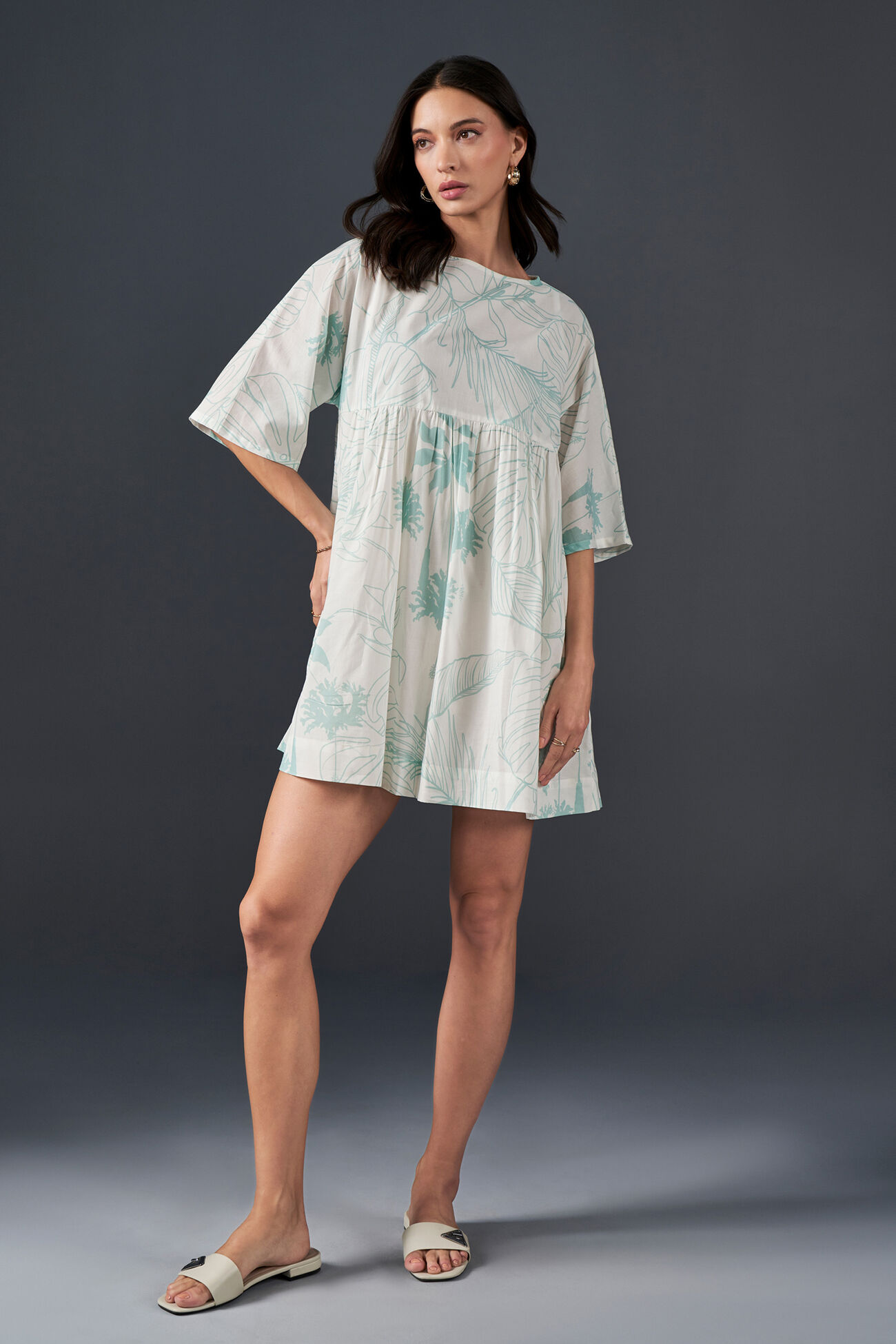 Misty Meadows Cotton Dress