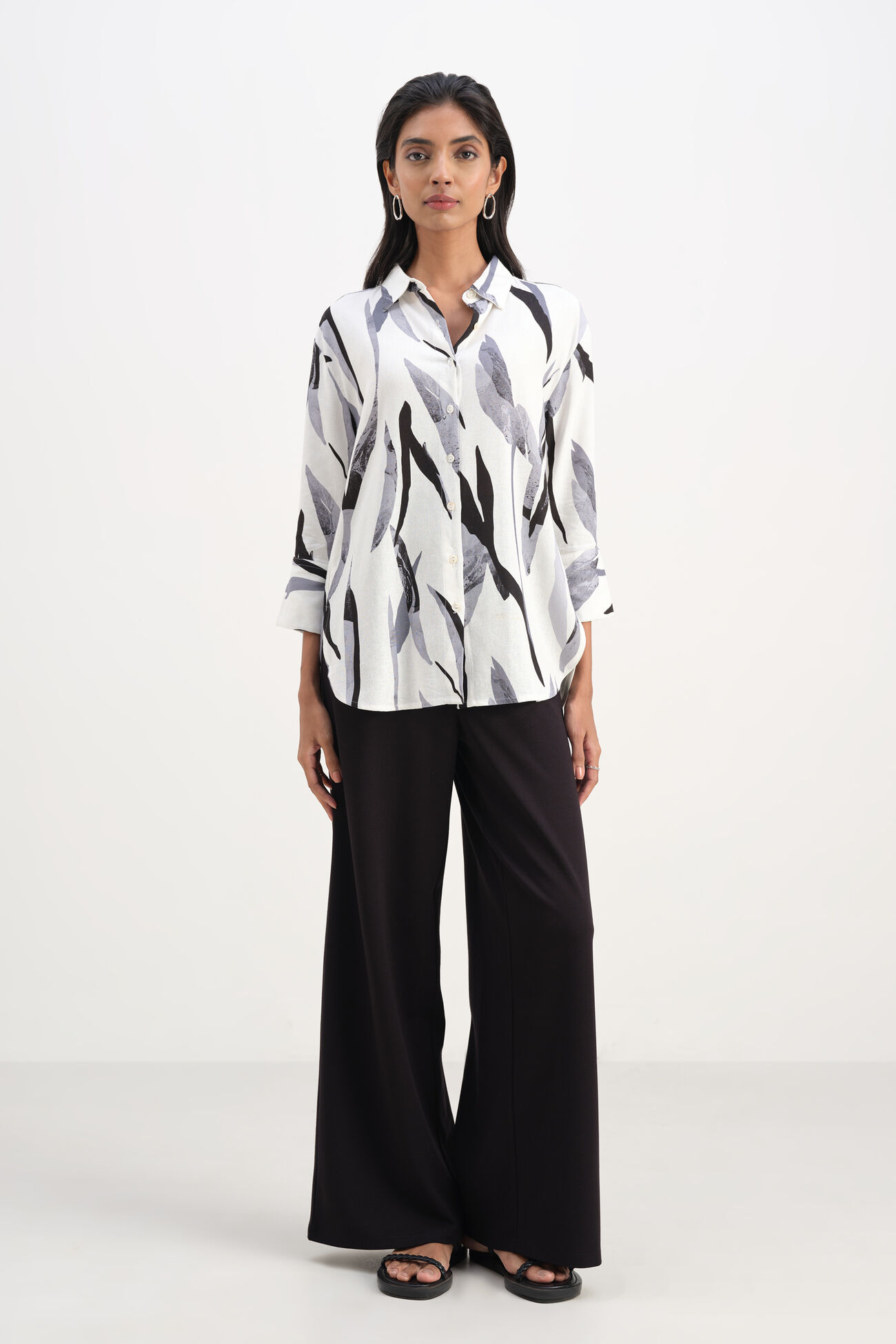 Monochrome Muse Linen Shirt