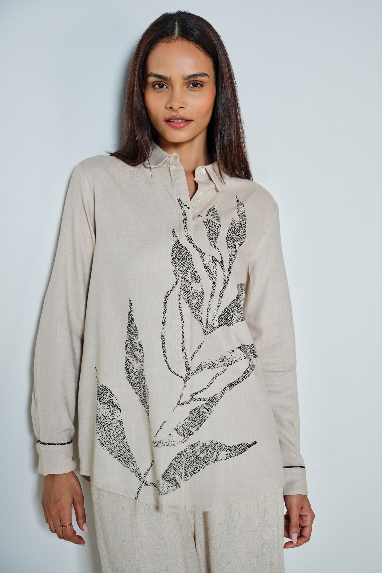 Leaf Love Cotton Shirt