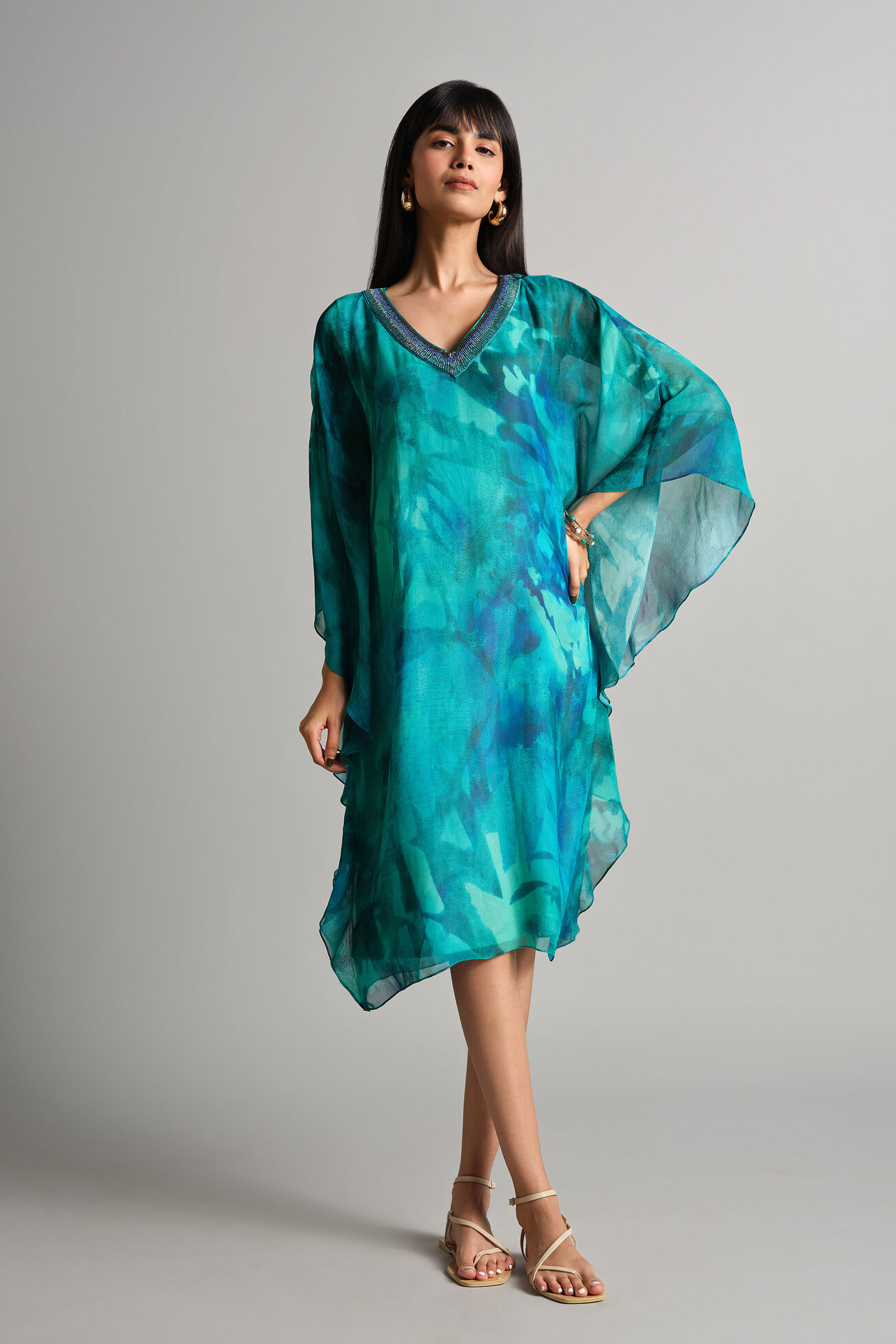 Floating Blues Dress
