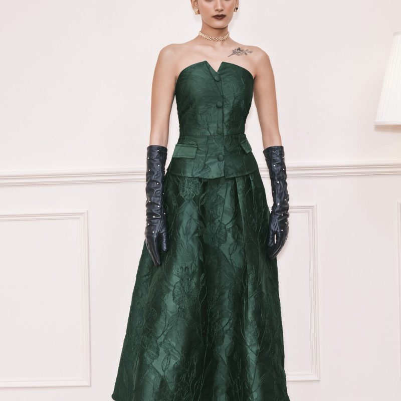 Emerald Eclipse Jacquard Co-ord Set