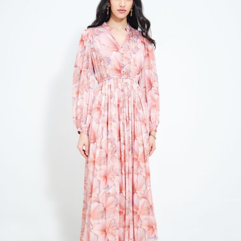 Rose Glow Maxi Dress